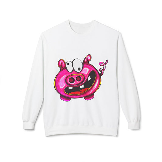 Playful Pig Graphic Sweatshirt