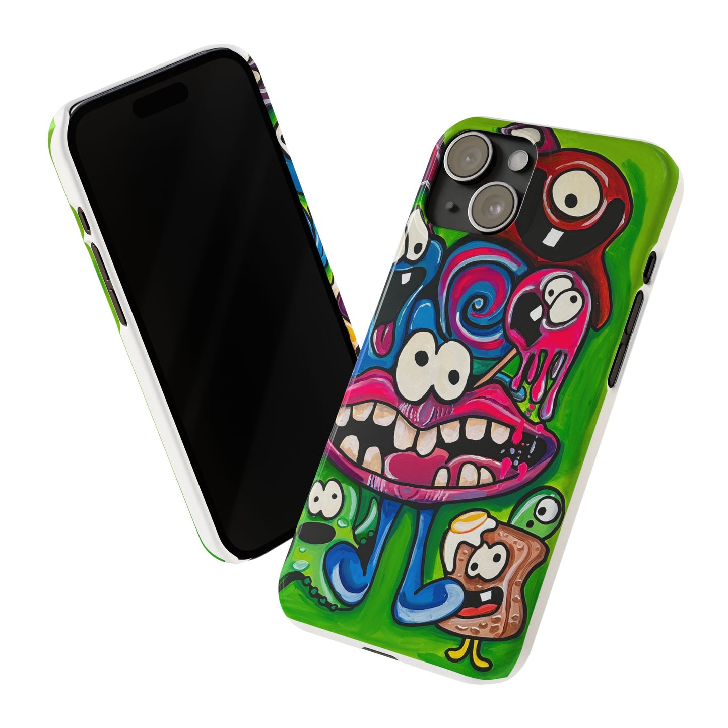 Colorful Cartoon Slim Phone Case - Fun and Whimsical Design