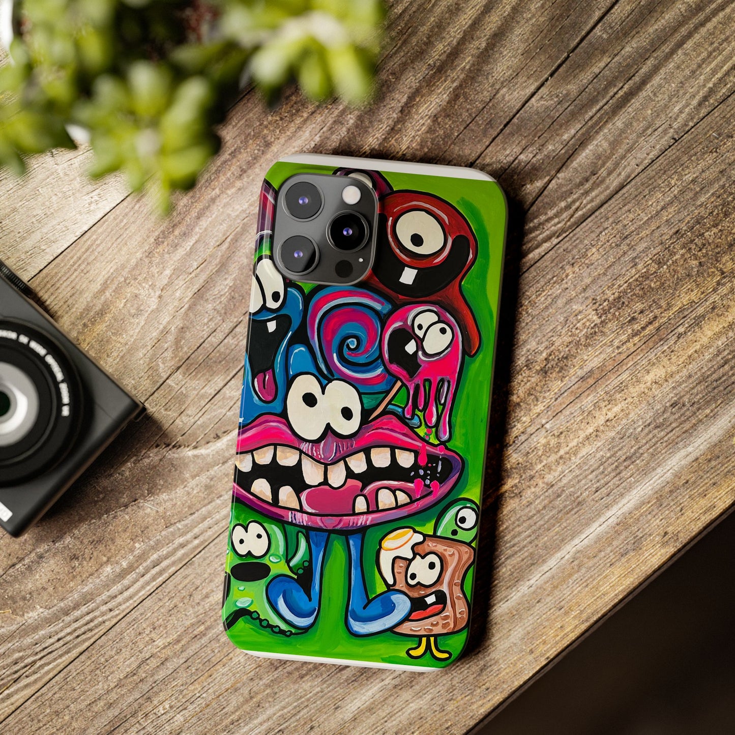Colorful Cartoon Slim Phone Case - Fun and Whimsical Design