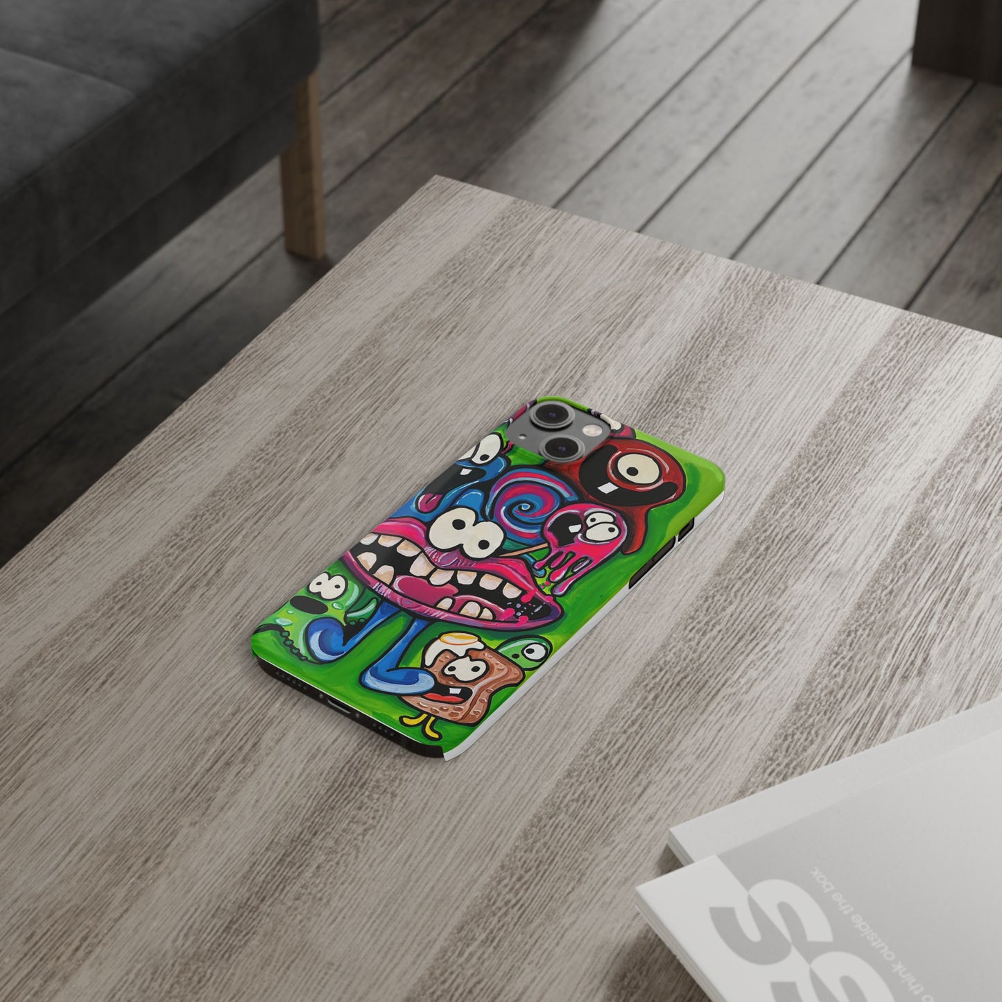 Colorful Cartoon Slim Phone Case - Fun and Whimsical Design