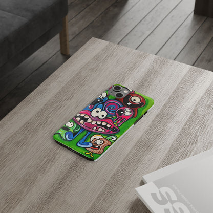 Colorful Cartoon Slim Phone Case - Fun and Whimsical Design
