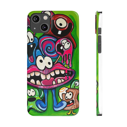 Colorful Cartoon Slim Phone Case - Fun and Whimsical Design