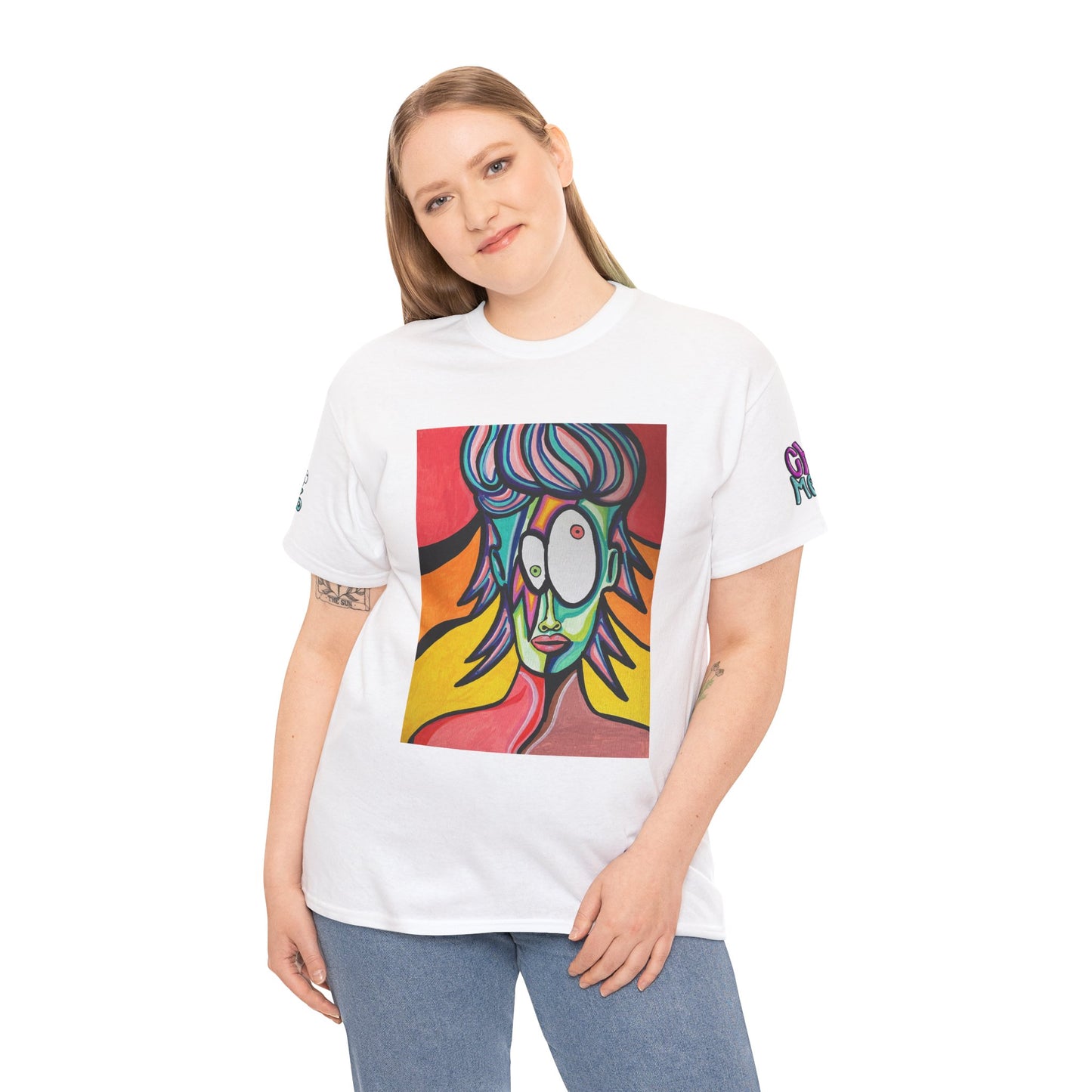 Vibrant Art-Inspired Unisex Heavy Cotton Tee