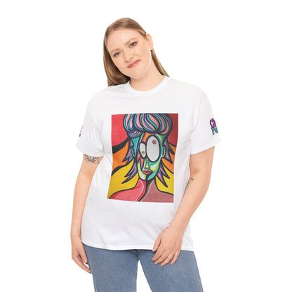 Vibrant Art-Inspired Unisex Heavy Cotton Tee