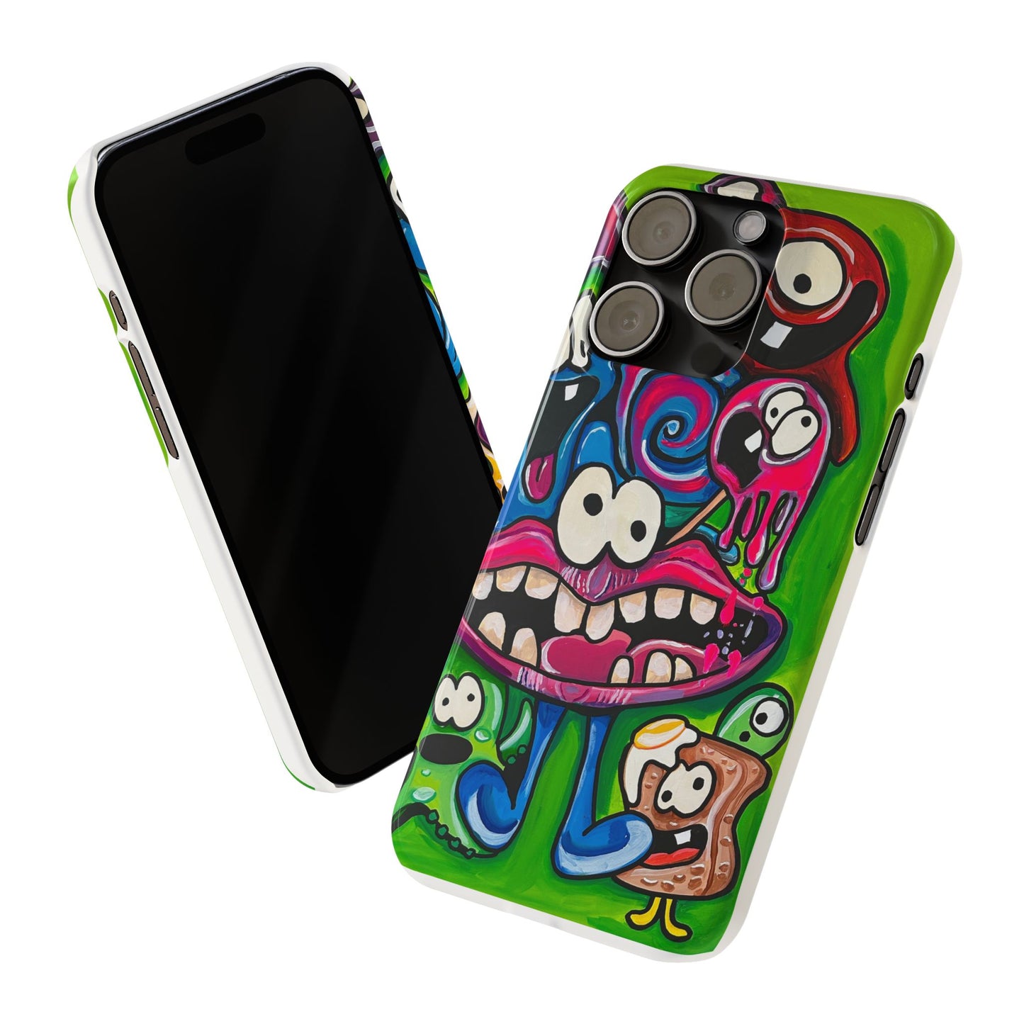 Colorful Cartoon Slim Phone Case - Fun and Whimsical Design
