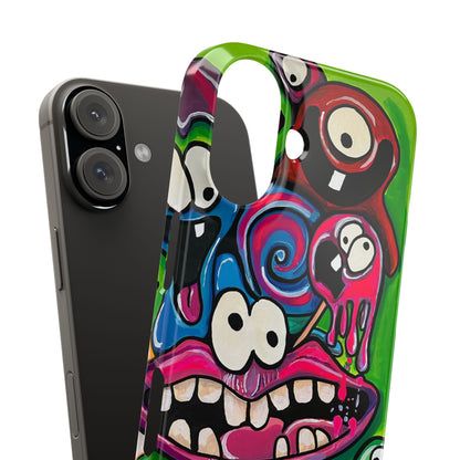 Colorful Cartoon Slim Phone Case - Fun and Whimsical Design