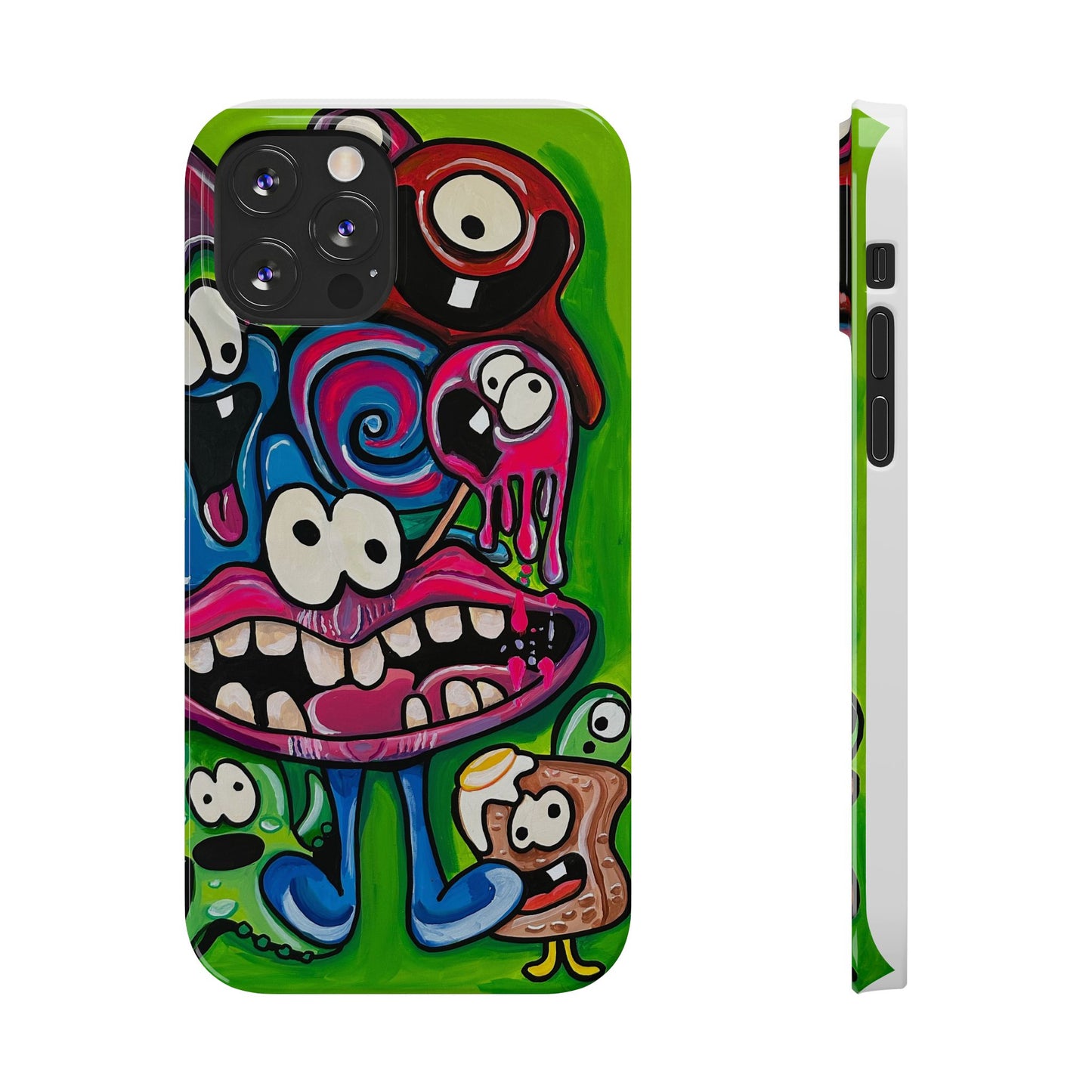 Colorful Cartoon Slim Phone Case - Fun and Whimsical Design