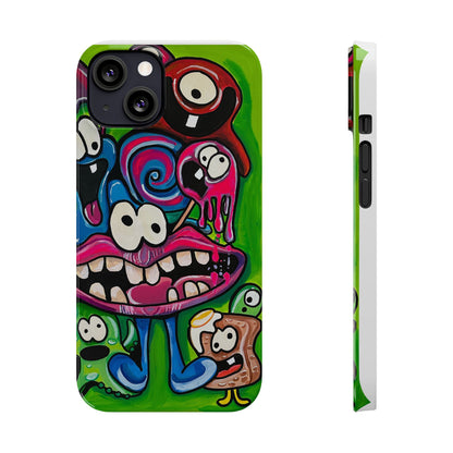 Colorful Cartoon Slim Phone Case - Fun and Whimsical Design