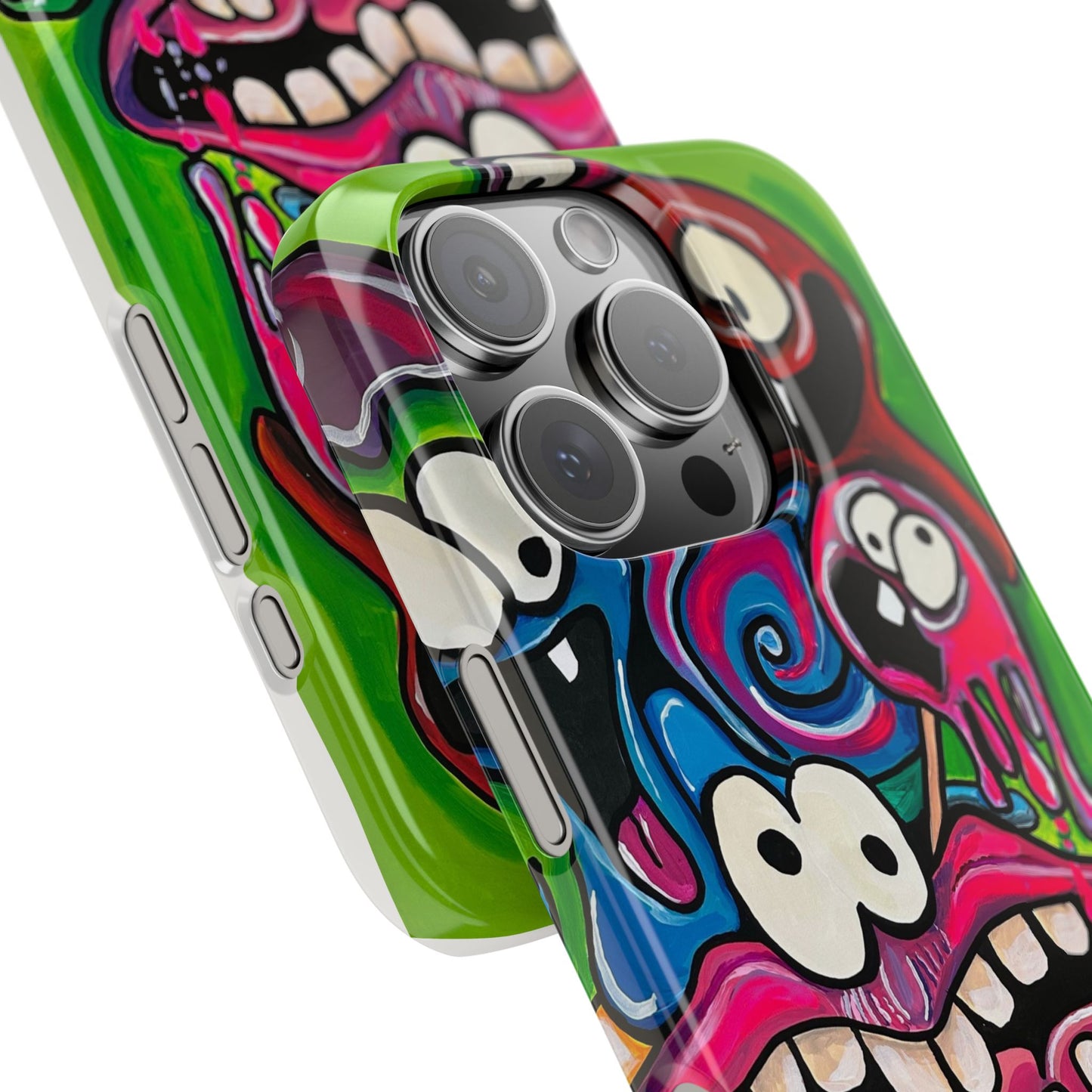 Colorful Cartoon Slim Phone Case - Fun and Whimsical Design