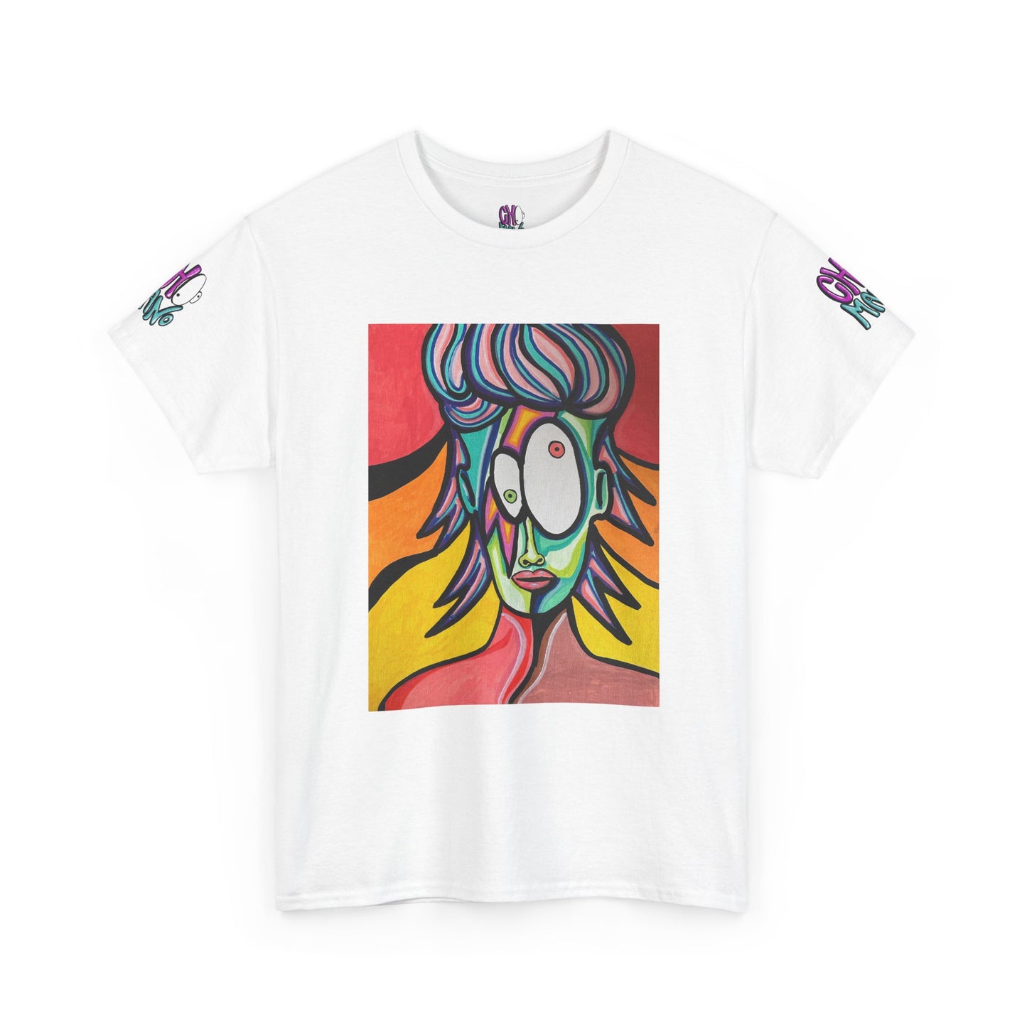 Vibrant Art-Inspired Unisex Heavy Cotton Tee