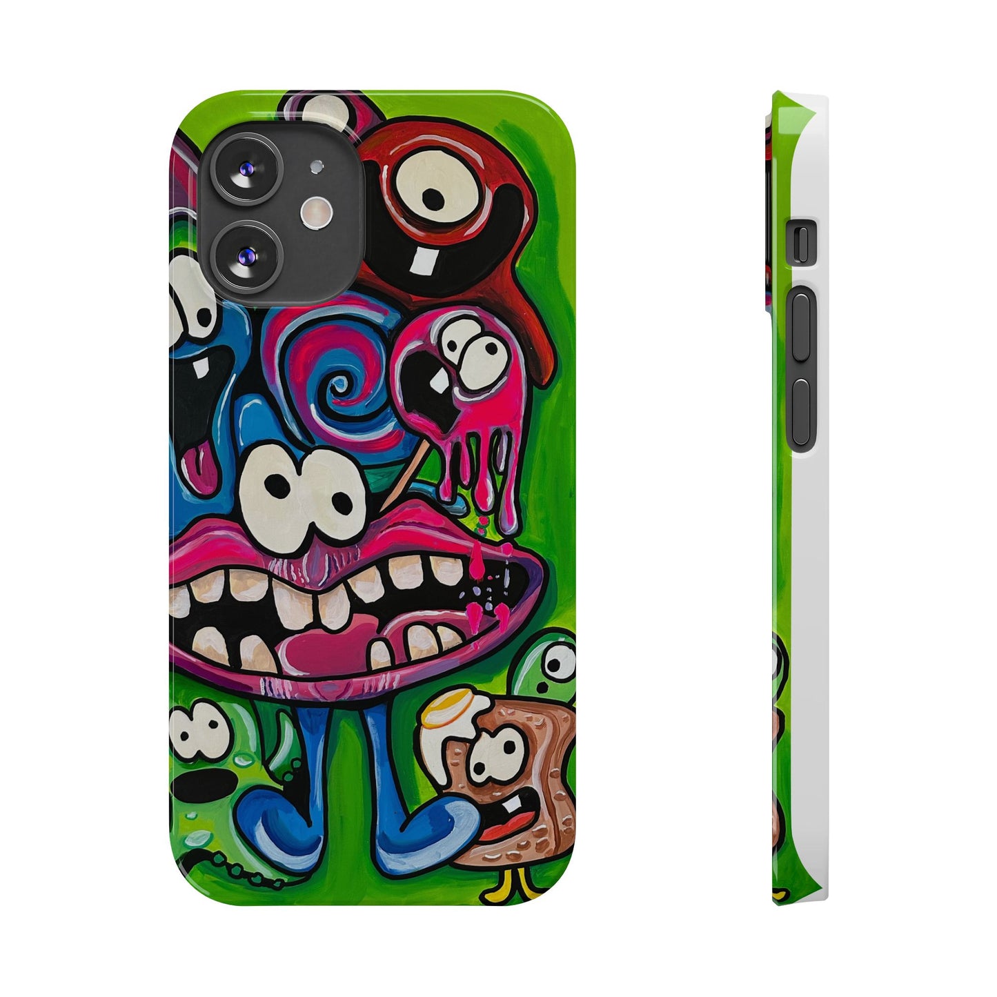 Colorful Cartoon Slim Phone Case - Fun and Whimsical Design