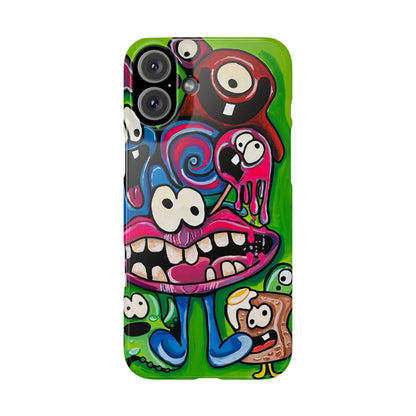 Colorful Cartoon Slim Phone Case - Fun and Whimsical Design