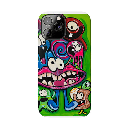 Colorful Cartoon Slim Phone Case - Fun and Whimsical Design