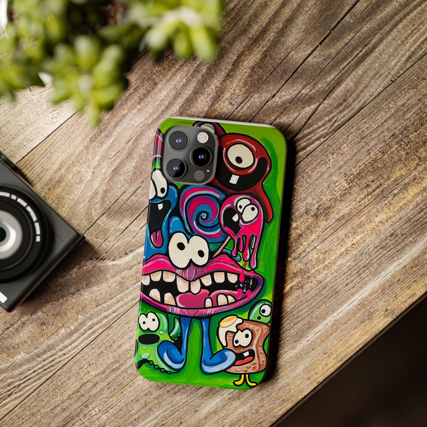 Colorful Cartoon Slim Phone Case - Fun and Whimsical Design
