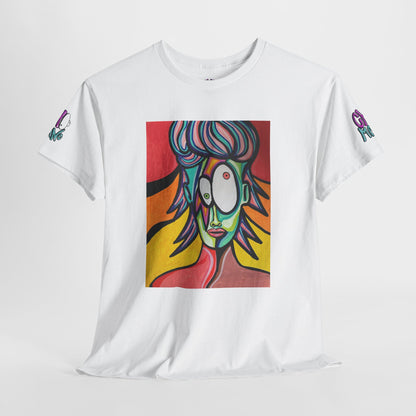 Vibrant Art-Inspired Unisex Heavy Cotton Tee