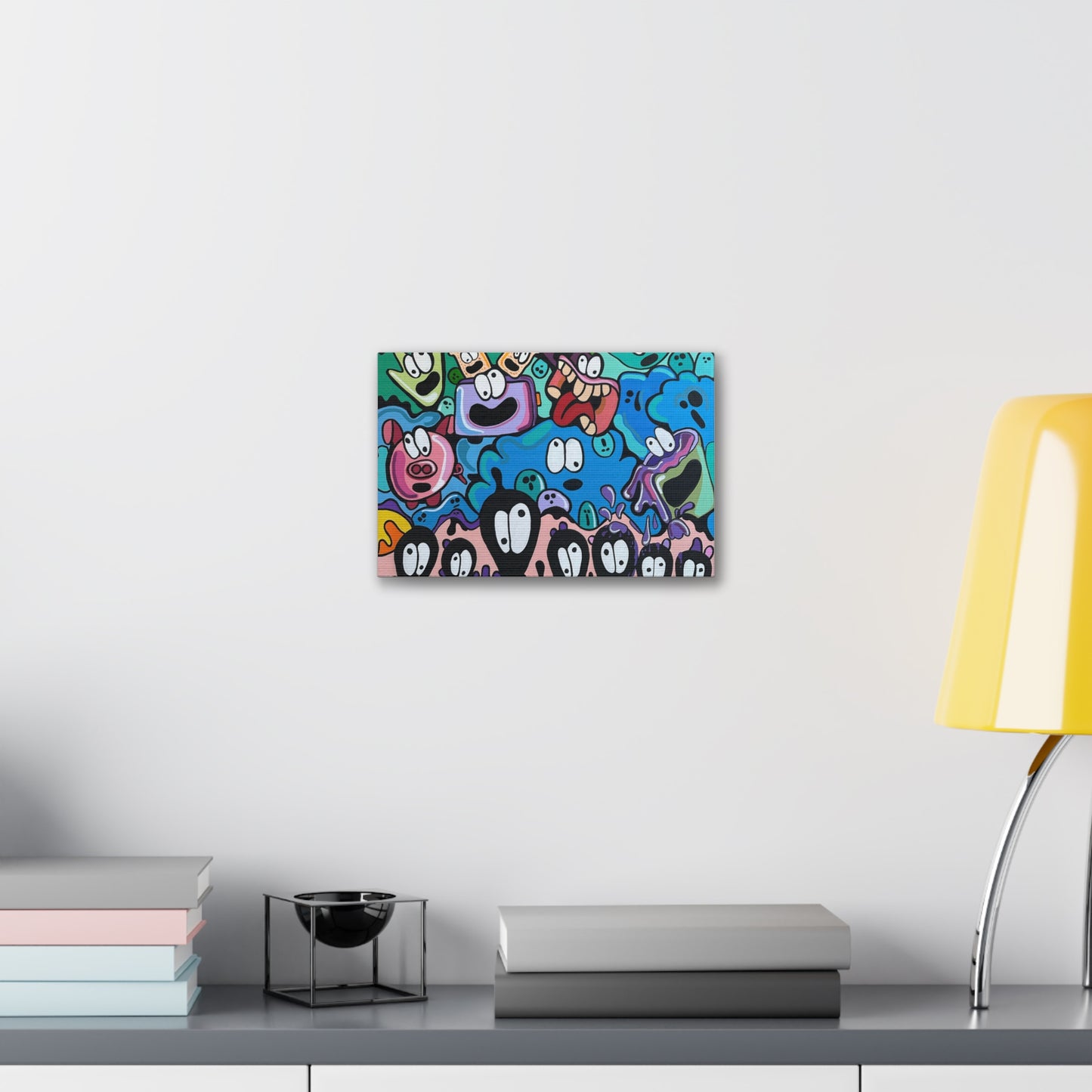 Colorful Cartoon Canvas Art