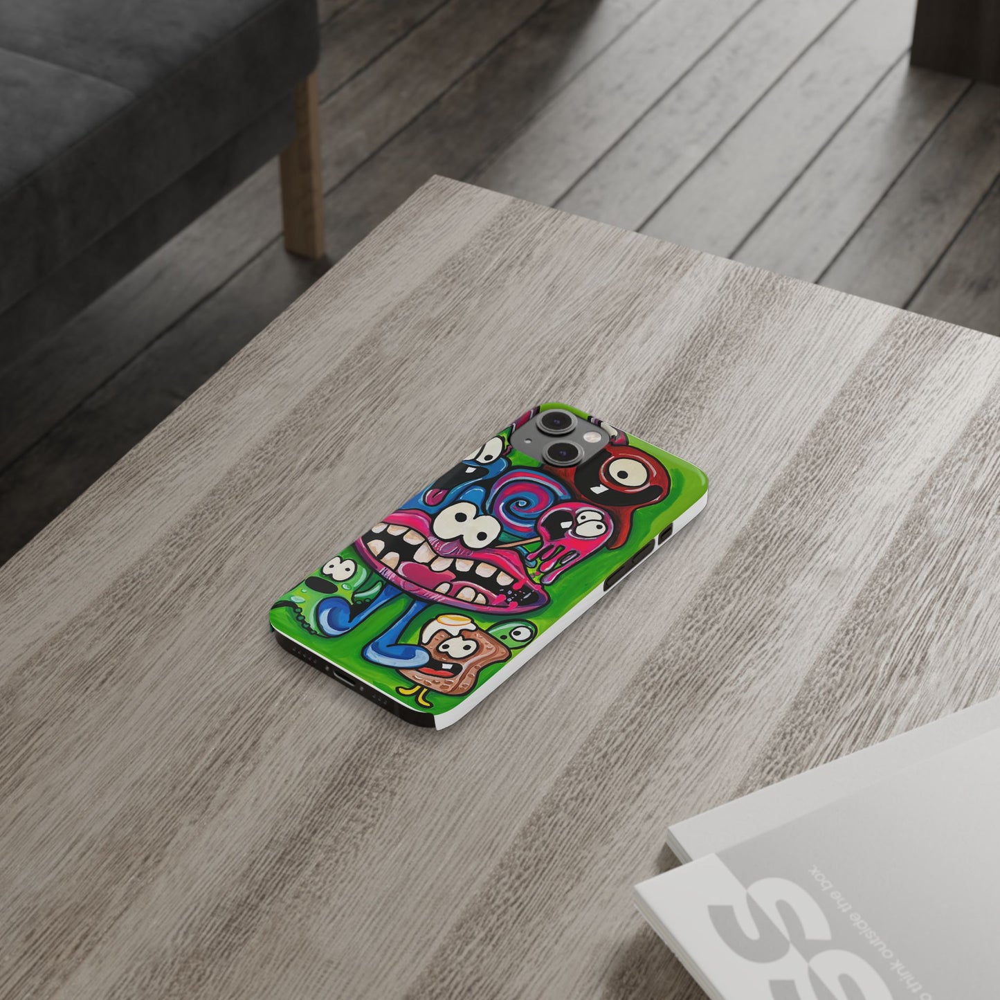 Colorful Cartoon Slim Phone Case - Fun and Whimsical Design