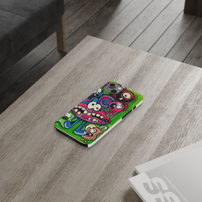 Colorful Cartoon Slim Phone Case - Fun and Whimsical Design