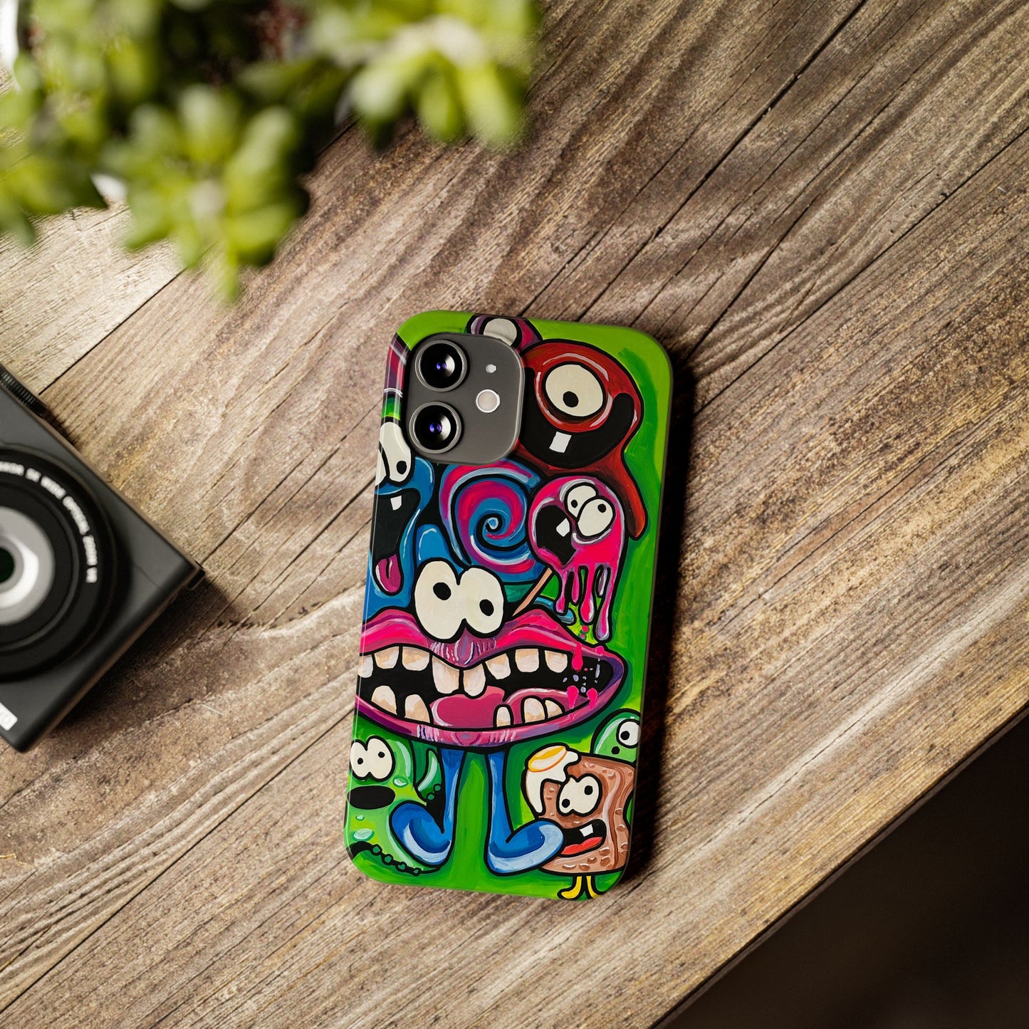 Colorful Cartoon Slim Phone Case - Fun and Whimsical Design