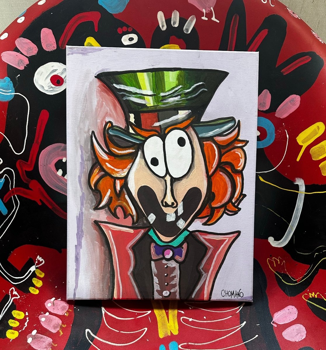 El sombrerero 40x30. Más loco aún que el loco de la peli? si! - Chomano