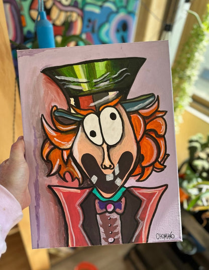El sombrerero 40x30. Más loco aún que el loco de la peli? si! - Chomano