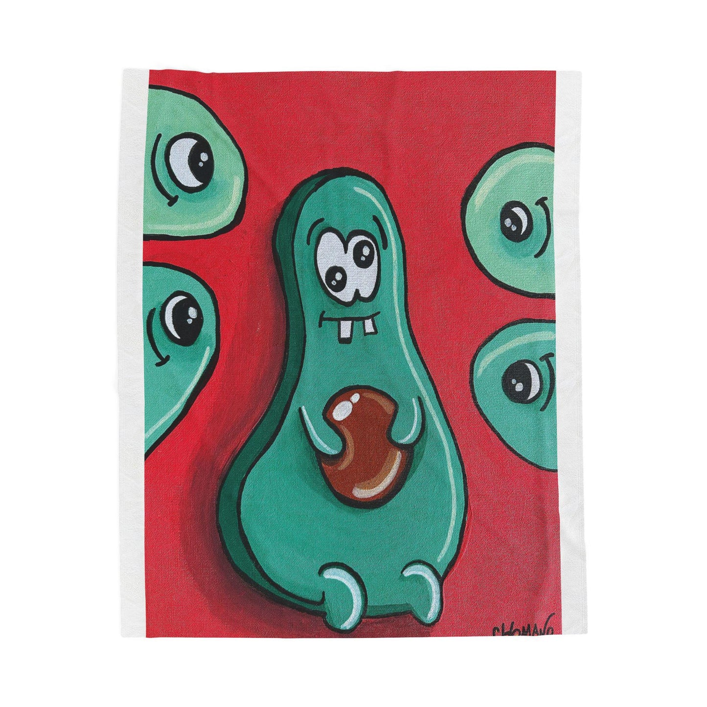 Cute Cartoon Velveteen Plush Blanket, Cozy Throw, Kid's Room Decor, Gift for Kids, Nursery Blanket, Soft Plush Blanket