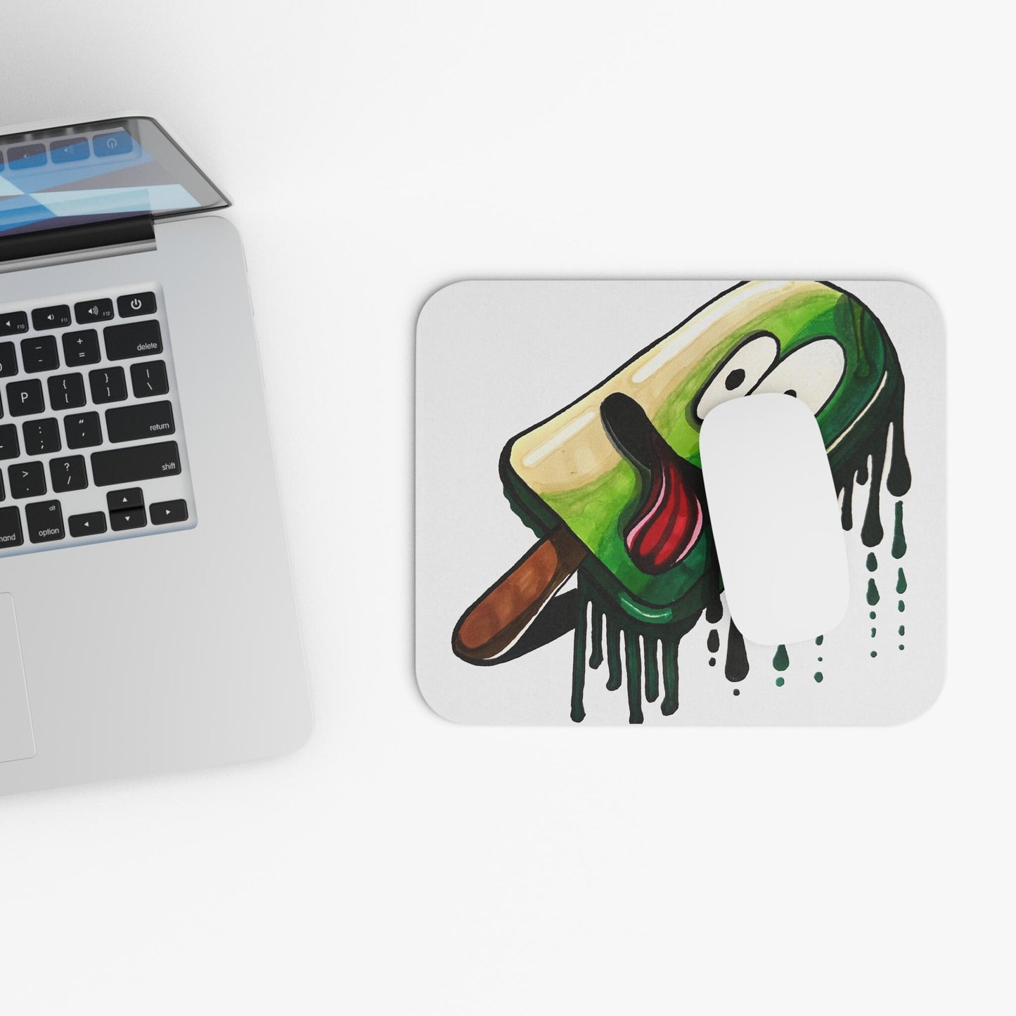 Funny Melting Ice Cream Mouse Pad, Cute Desk Accessory, Gift for Students, Home Office Decoration, Unique Gamer Gift