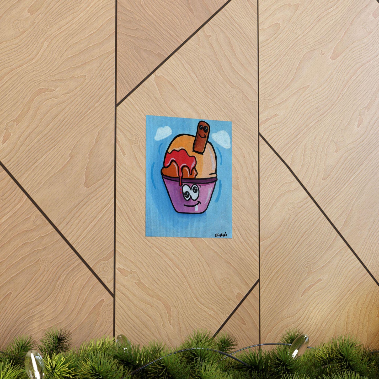 Colorful Ice Cream Poster, Fun Wall Art, Kids Room Decor, Summer Vibes Print, Ice Cream Lover Gift