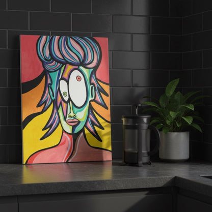 No es Bowie. 40x30 Acrílico tela delgada - Chomano